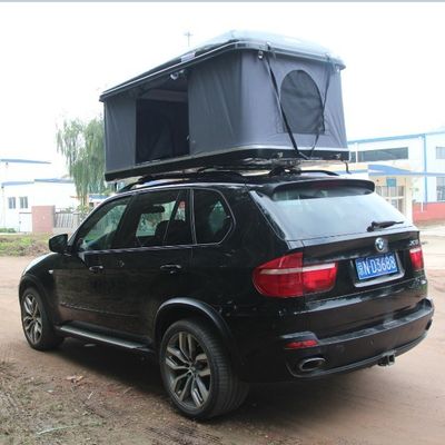 Camouflage Field Game Fiberglass Open Skylight Hard Shell Car Roof Top Tent 214X130X28cm