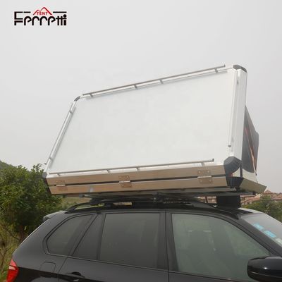 Top Rack Pure Aluminum Folding Air Spring Frame Roof Tent for 4x4 Cars Grey One Bedroom