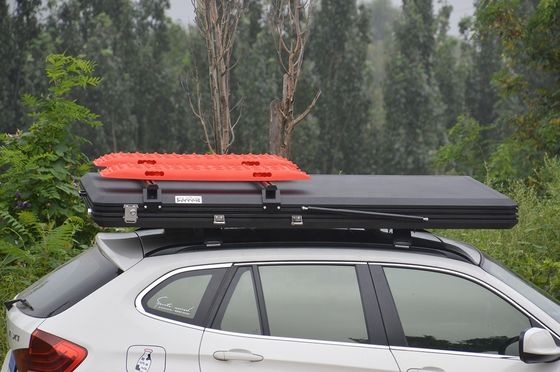 Roof Basket Outdoor Aluminum Hard Shell Roof Top Tent with LED Light Strop Cover Design