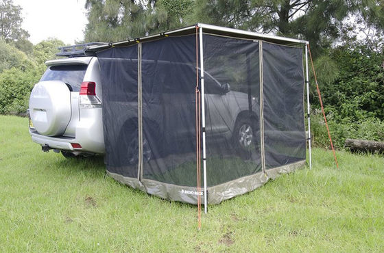4 Square Meters Car Side Awning Anti Mosquito Tent Net in Grey