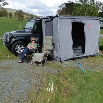 Outdoor Change Room and Wash Room Car Side Awning with Side Wall Single Layer