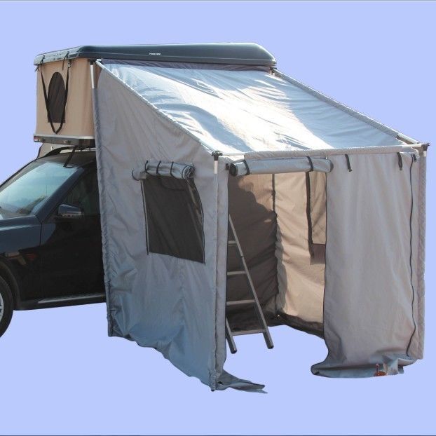 2.14X1.45cm 4x4 Off Road Car Roof HARD SHELL Top Tent with ANNEX ROOM Easy to Set Up
