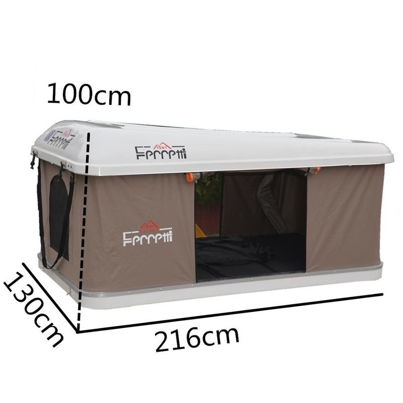 Beige HARD TOP Tent ON THE ROOF OF THE CAR TENT with Quick Automatic Opening 2019