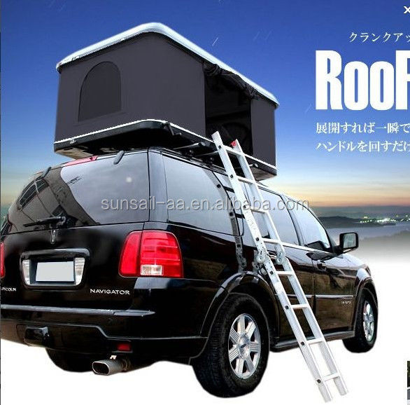 Japan Market 232X140X35cm Roof Top Tent with Hard Shell OEM Package Size Included
