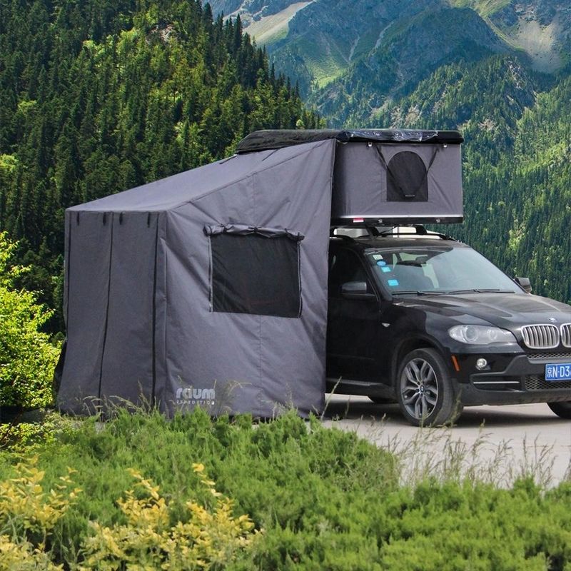 Four-season Hard Shell Roof Top Tent with Annex Easy to Set Up and Spacious Design