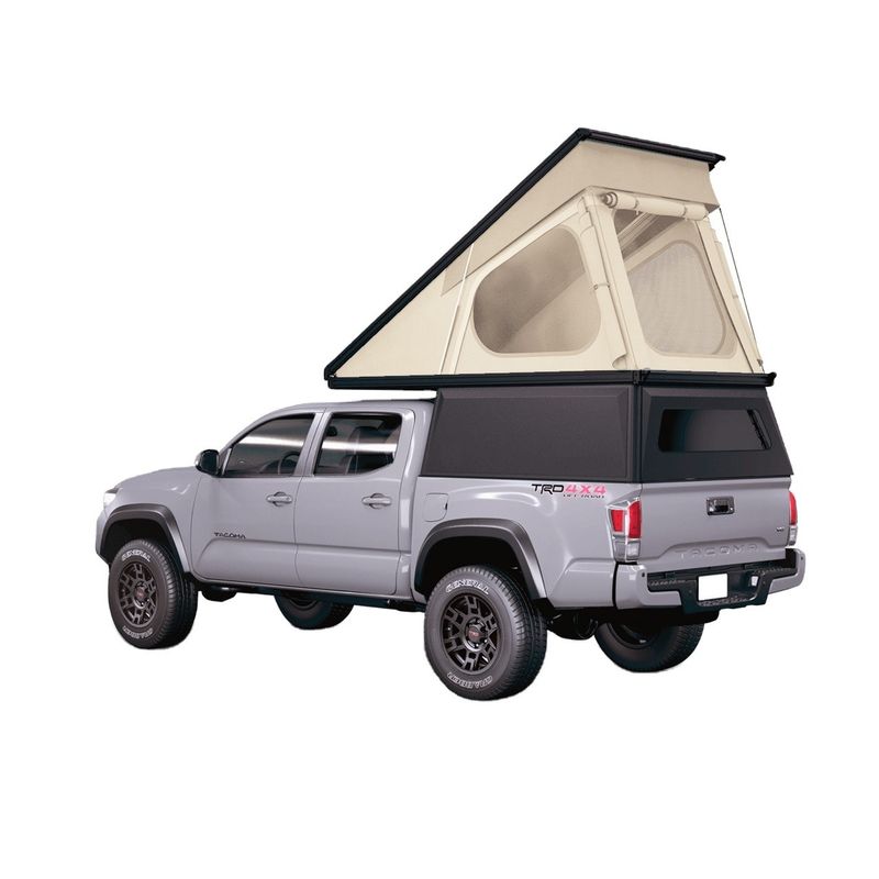 Fabric Canvas Outdoor Camping Wild Tent 2022 Hard Cover Pickup Truck Larger Roof Top Tent